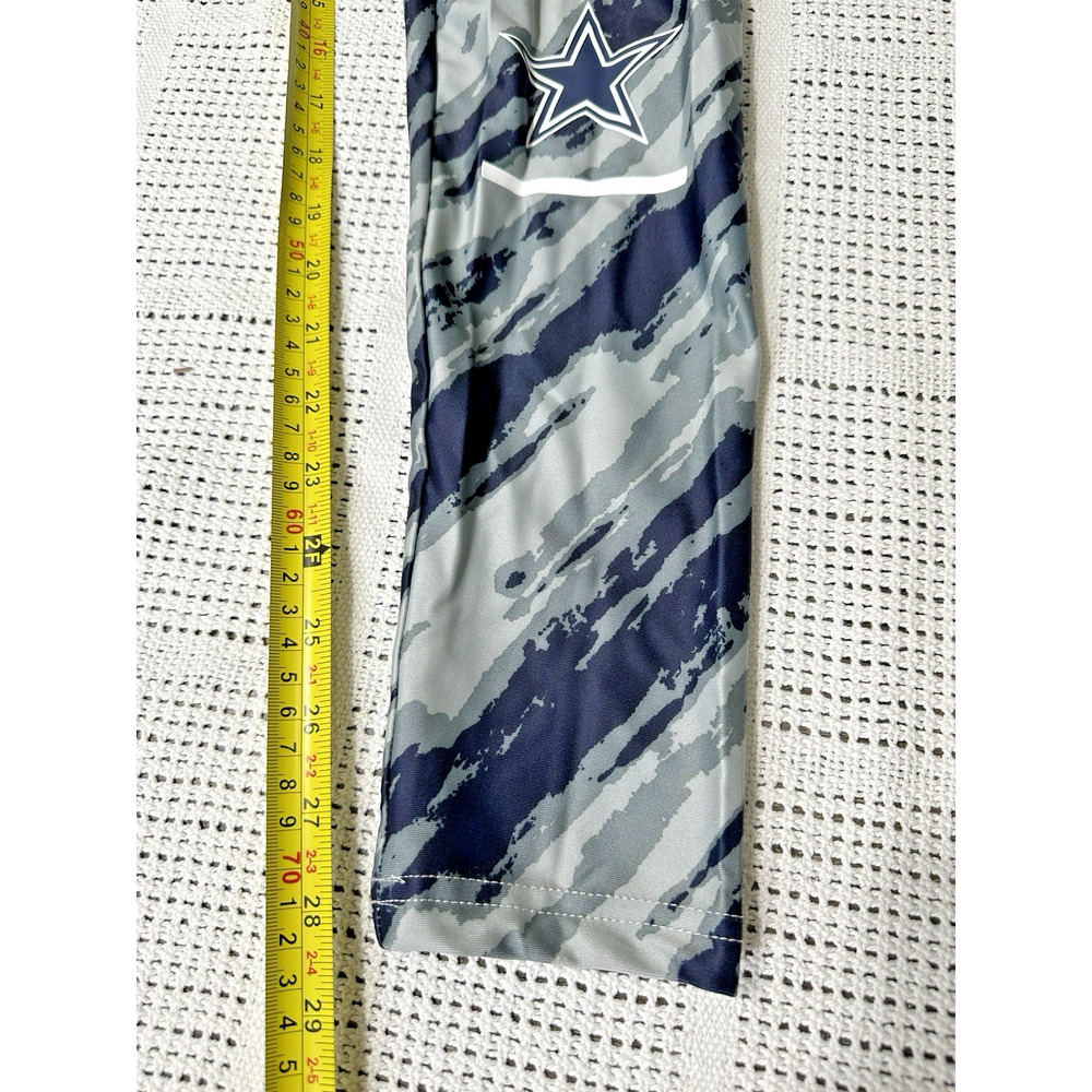 NFL Team Apparel Dallas Cowboys Leggings Gray Camo Athletic Yoga Pants Women’s M - Picture 3 of 6